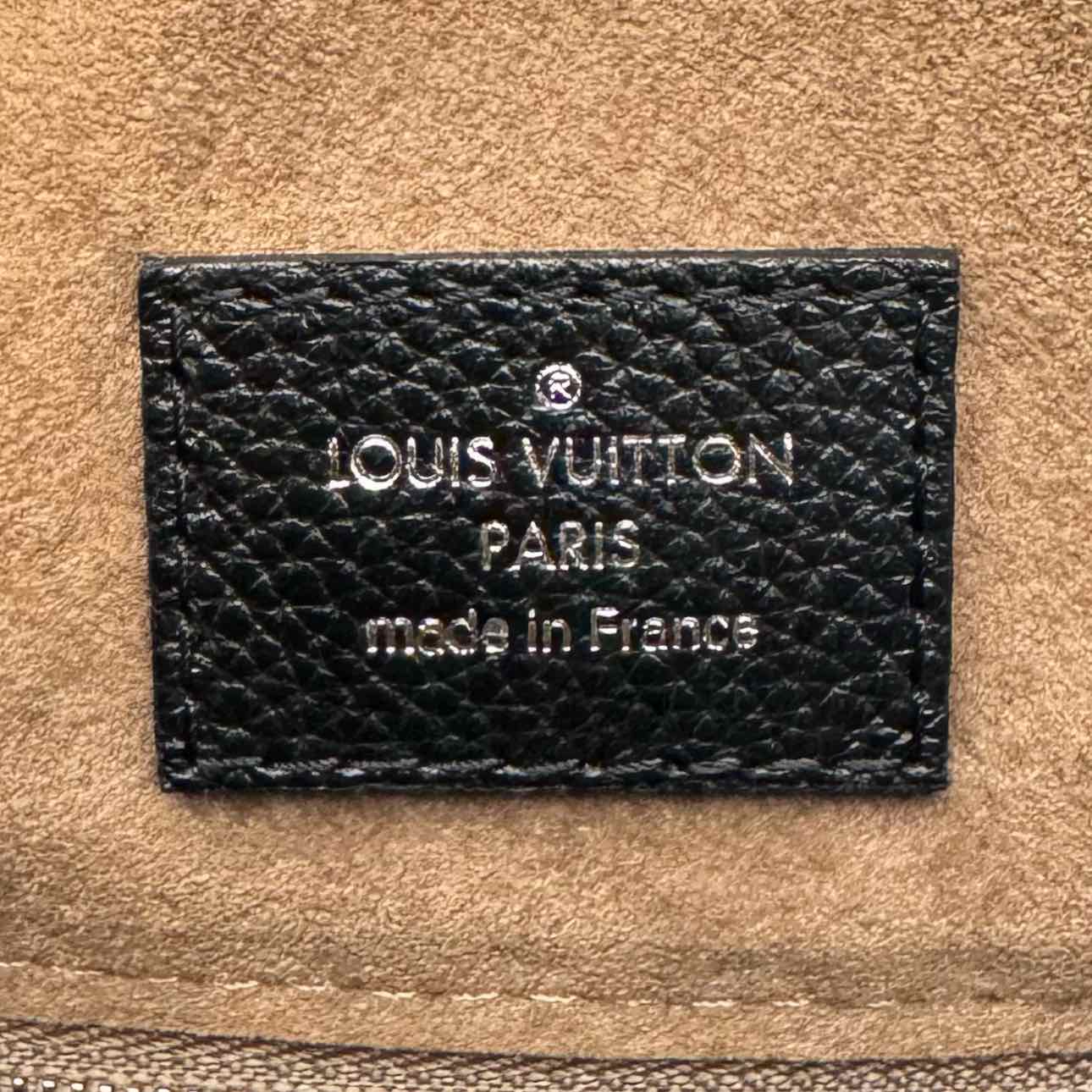 LOUIS VUITTON Cowhide Mahina Babylone BB Black