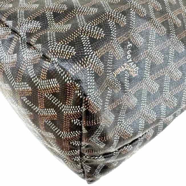 GOYARD Goyardine Saint Louis PM Tote Black (pre-owned)