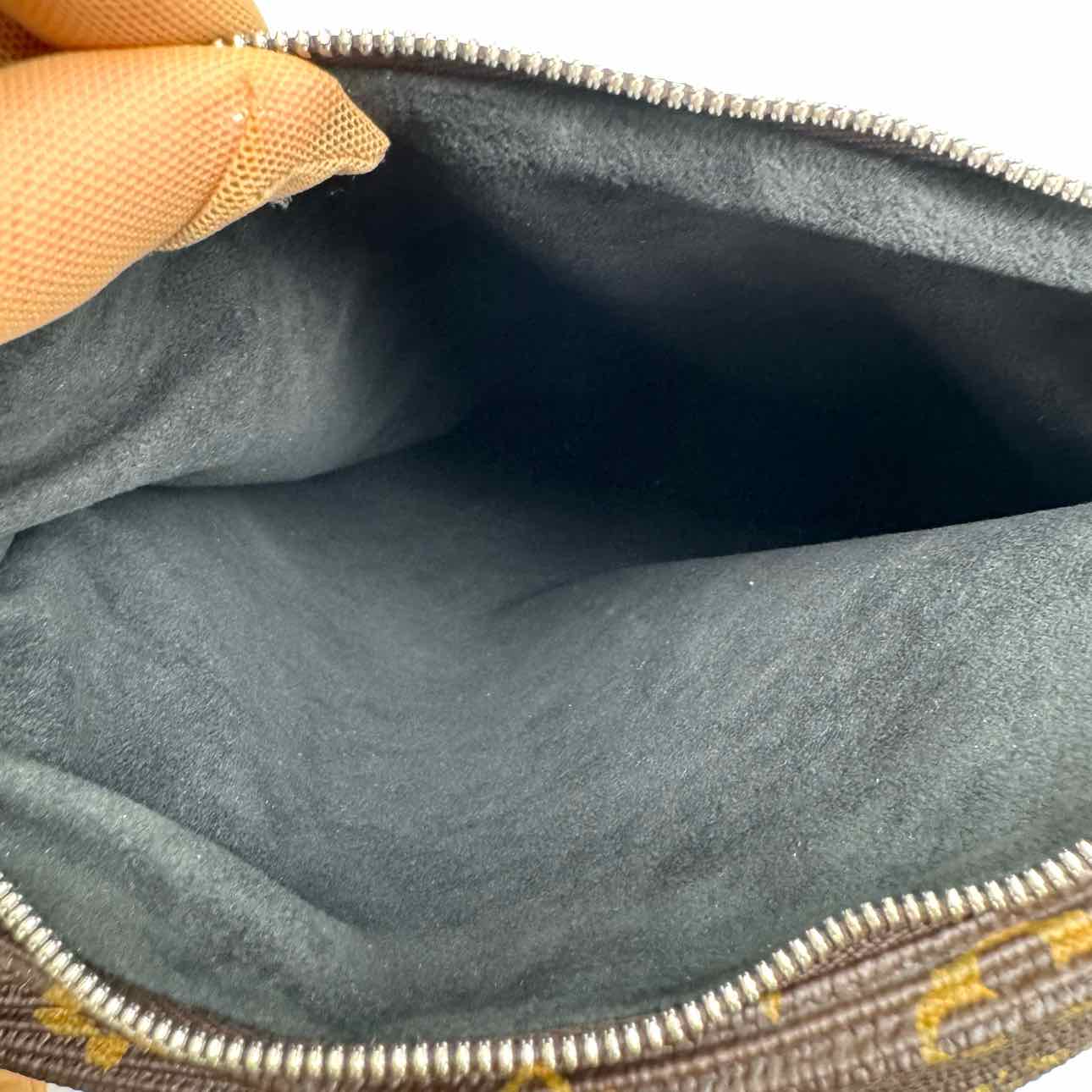 LOUIS VUITTON Monogram Canvas Pleated Explorer Bag (Pre-Owned)