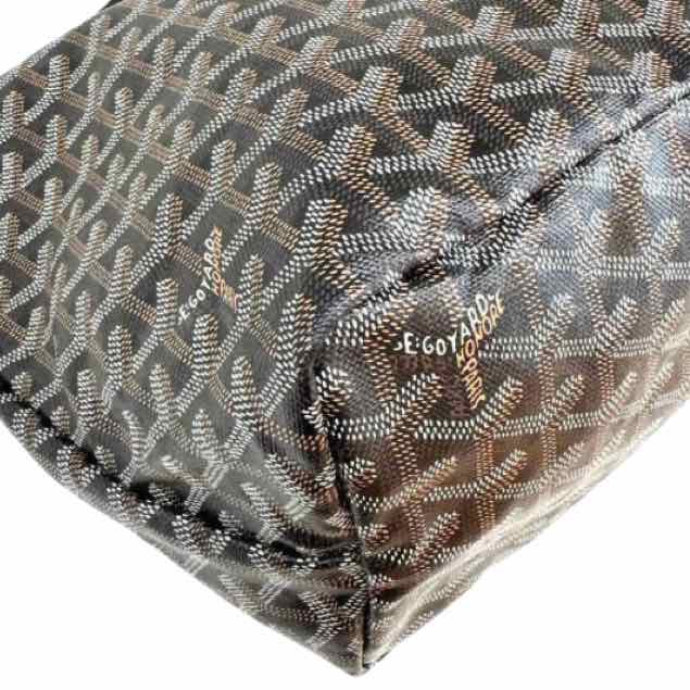 GOYARD Goyardine Saint Louis PM Tote Black (pre-owned)