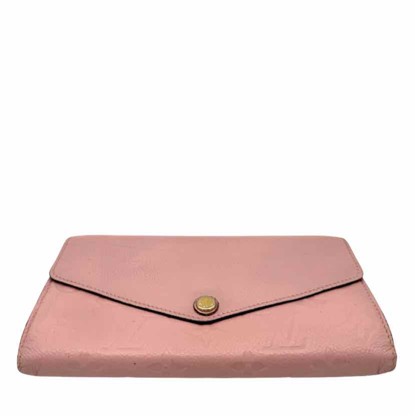 LOUIS VUITTON Empreinte Leather Sarah Wallet Rose Ballerine (Pre-Owned)