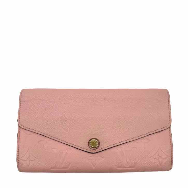 LOUIS VUITTON Empreinte Leather Sarah Wallet Rose Ballerine (Pre-Owned)