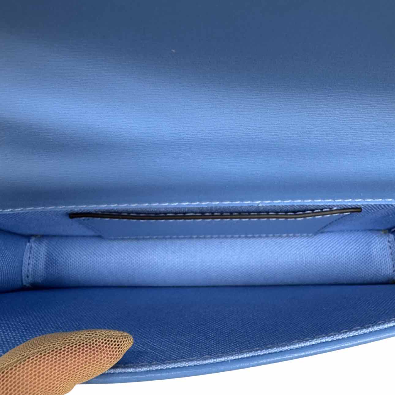 GUCCI GG Monogram Canvas Luce Mini Shoulder Bag Blue