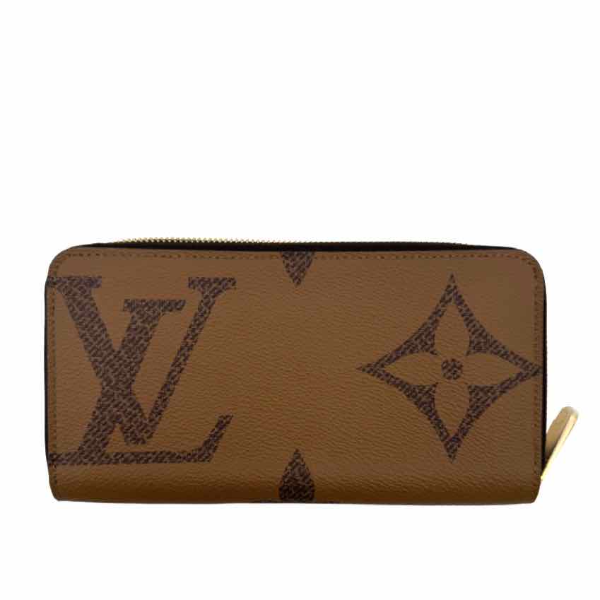 LOUIS VUITTON Monogram Giant Reverse Zippy Wallet Brown (Pre-Owned)