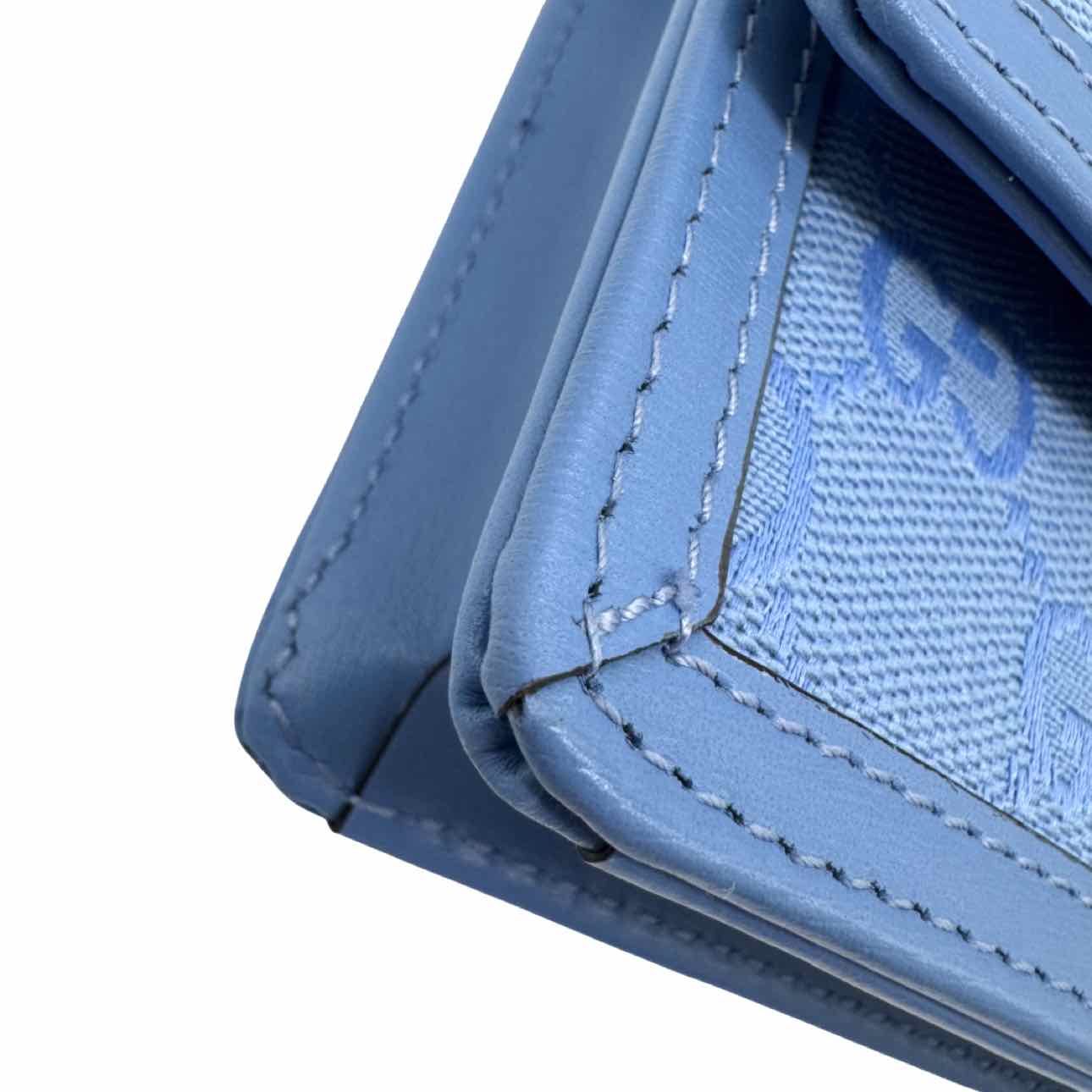 GUCCI GG Monogram Canvas Luce Mini Shoulder Bag Blue