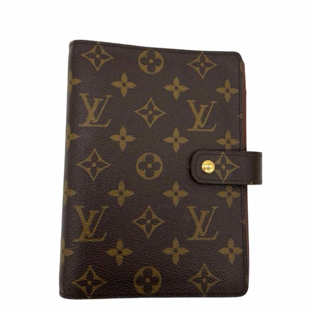 LOUIS VUITTON Monogram Canvas Agenda Cover MM Brown