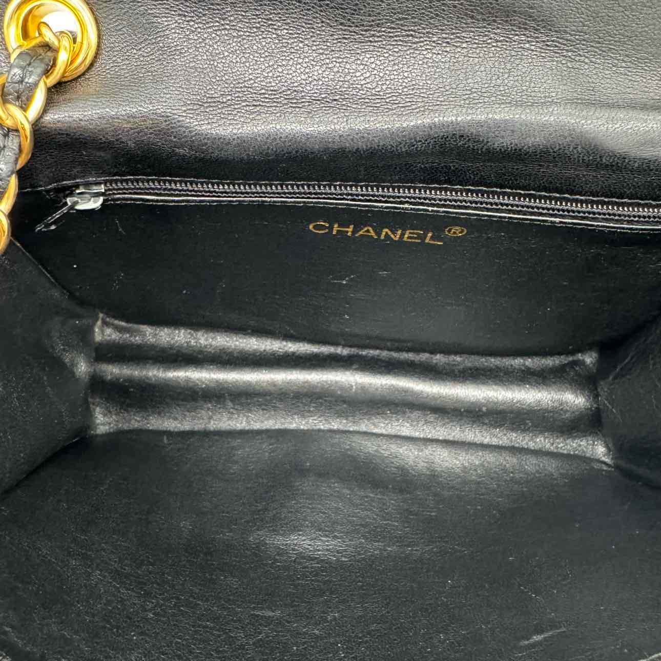 CHANEL Quilted Lambskin Full Flap Coco Mark Shoulder Bag (Pre-Owned)
