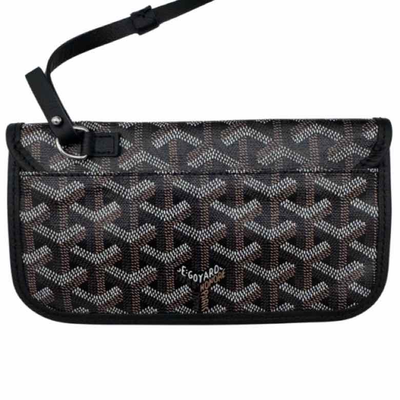 GOYARD Goyardine Saint Louis PM Tote Black (pre-owned)