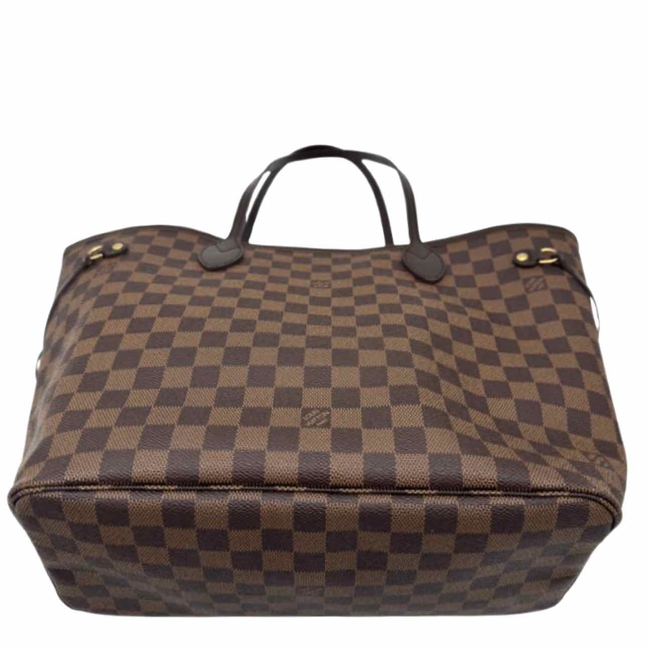 LOUIS VUITTON Damier Ebene Neverfull MM Brown