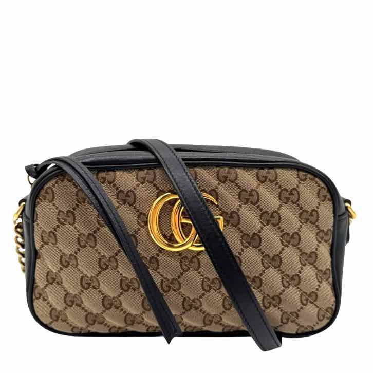 GUCCI Monogram Canvas Marmont Camera Bag (Pre-Owned)