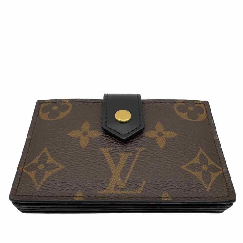 LV Monogram Canvas Gusset Card Holder (Pre-Owned)