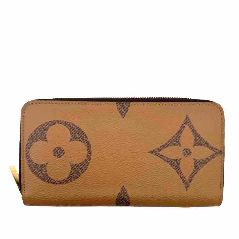 LOUIS VUITTON Monogram Giant Reverse Zippy Wallet Brown (Pre-Owned)