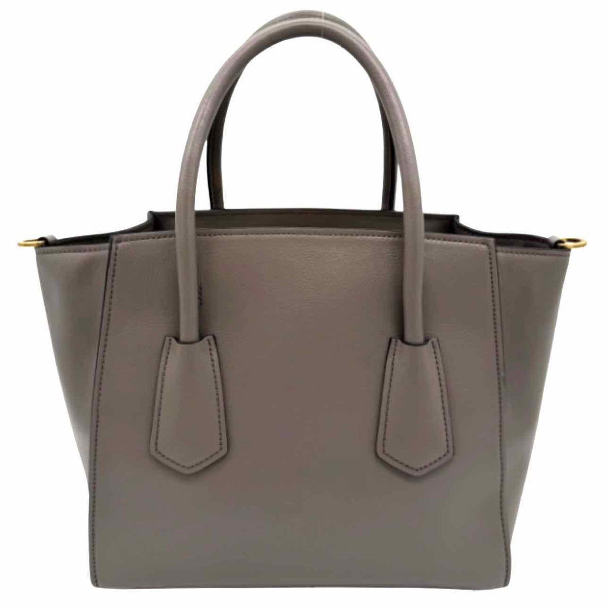 PRADA Saffiano Cuir Double Leather Tote Bag Argilla