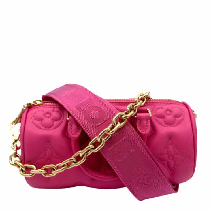 LOUIS VUITTON Monogram Bubblegram Papillon BB Pink Bag (Pre-Owned)