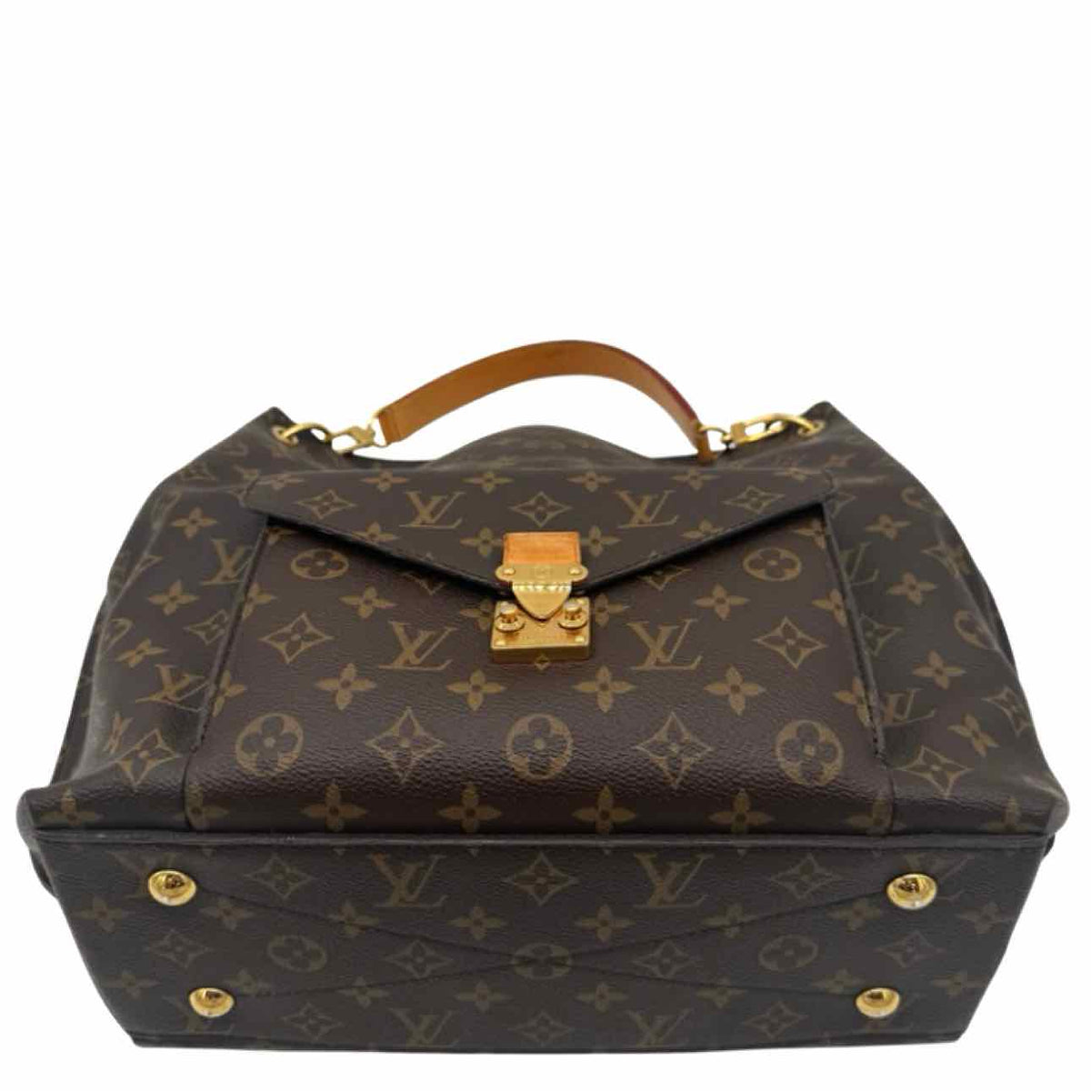 LOUIS VUITTON Monogram Canvas Metis Hobo Bag Brown