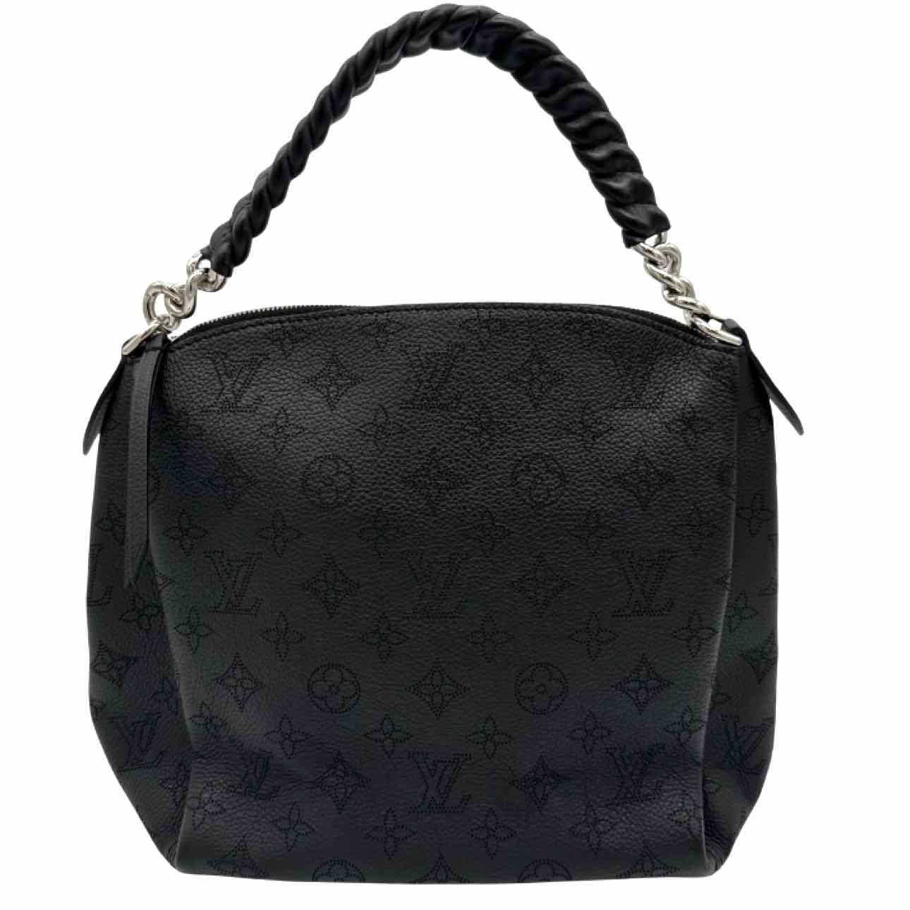 LOUIS VUITTON Cowhide Mahina Babylone BB Black