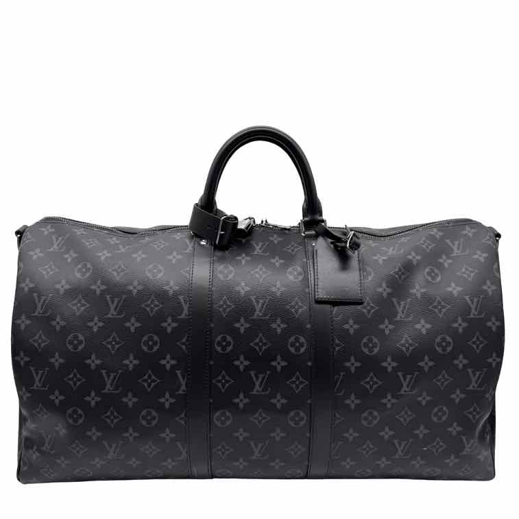 LOUIS VUITTON Monogram Canvas Eclipse Keepall Bandouliere 55 Duffle (Pre-Owned)