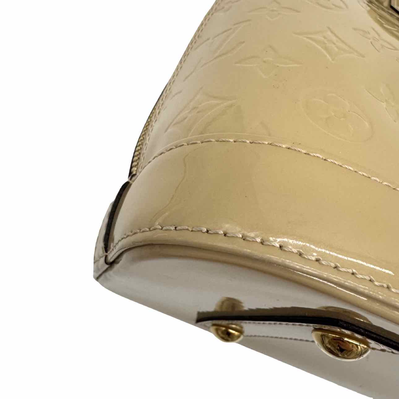 LOUIS VUITTON Monogram Vernis Alma PM Beige Tote