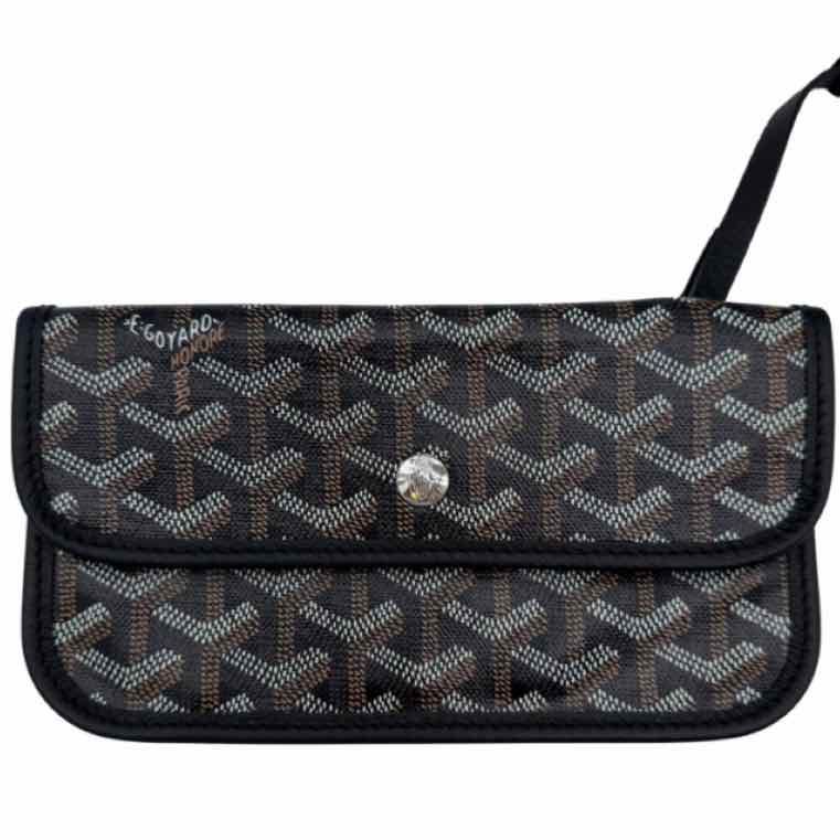 GOYARD Goyardine Saint Louis PM Tote Black (pre-owned)