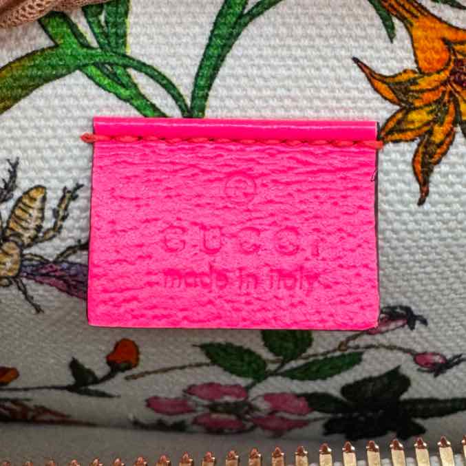 GUCCI Canvas Flora Medium Tote Ivory (Pre-Owned)