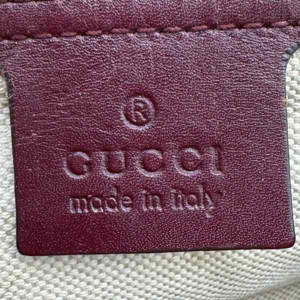 GUCCI GG Plus Monogram Medium Joy Boston Bag Burgundy (Pre-Owned)