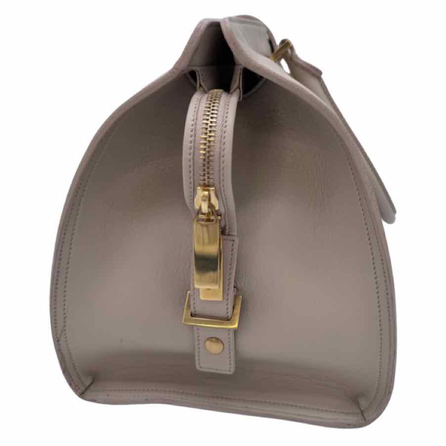 New Arrival - SAINT LAURENT Calfskin Medium Y Cabas Handbag Beige Gold HW