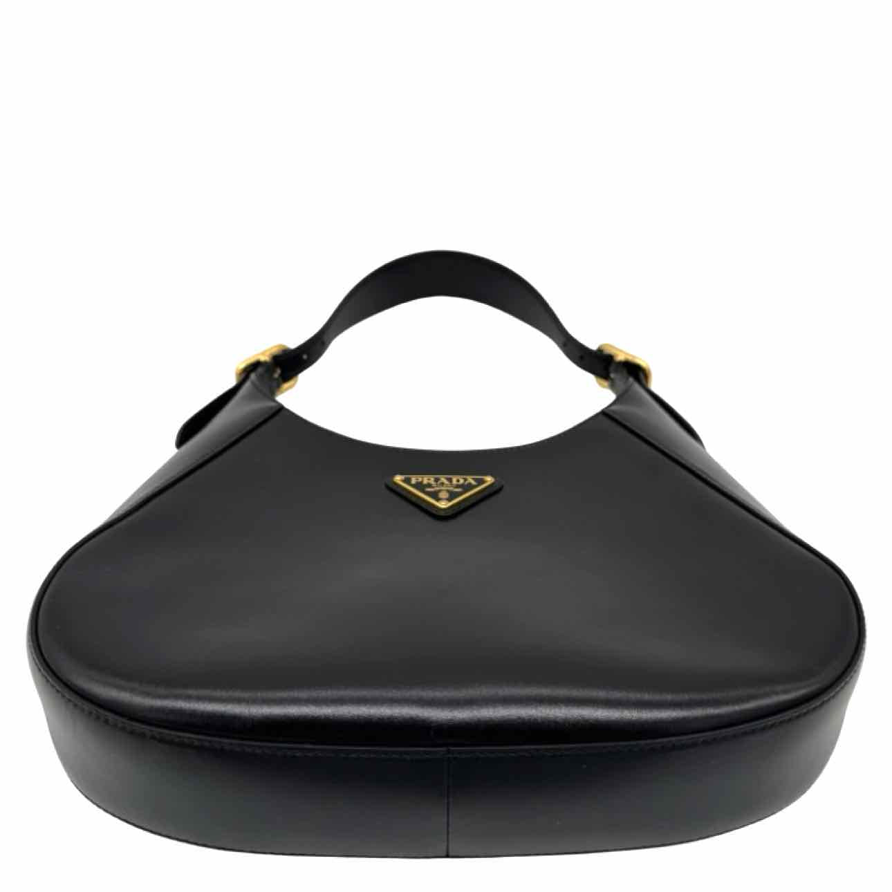 PRADA Box Calfskin Cleo Shoulder Bag Black