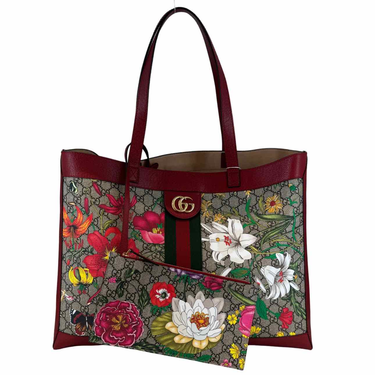 GUCCI Blooms Tote with  Pouch (Pre-Owned)