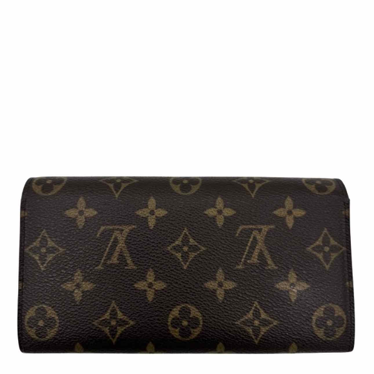 LOUIS VUITTON Monogram Canvas Sarah Wallet Brown