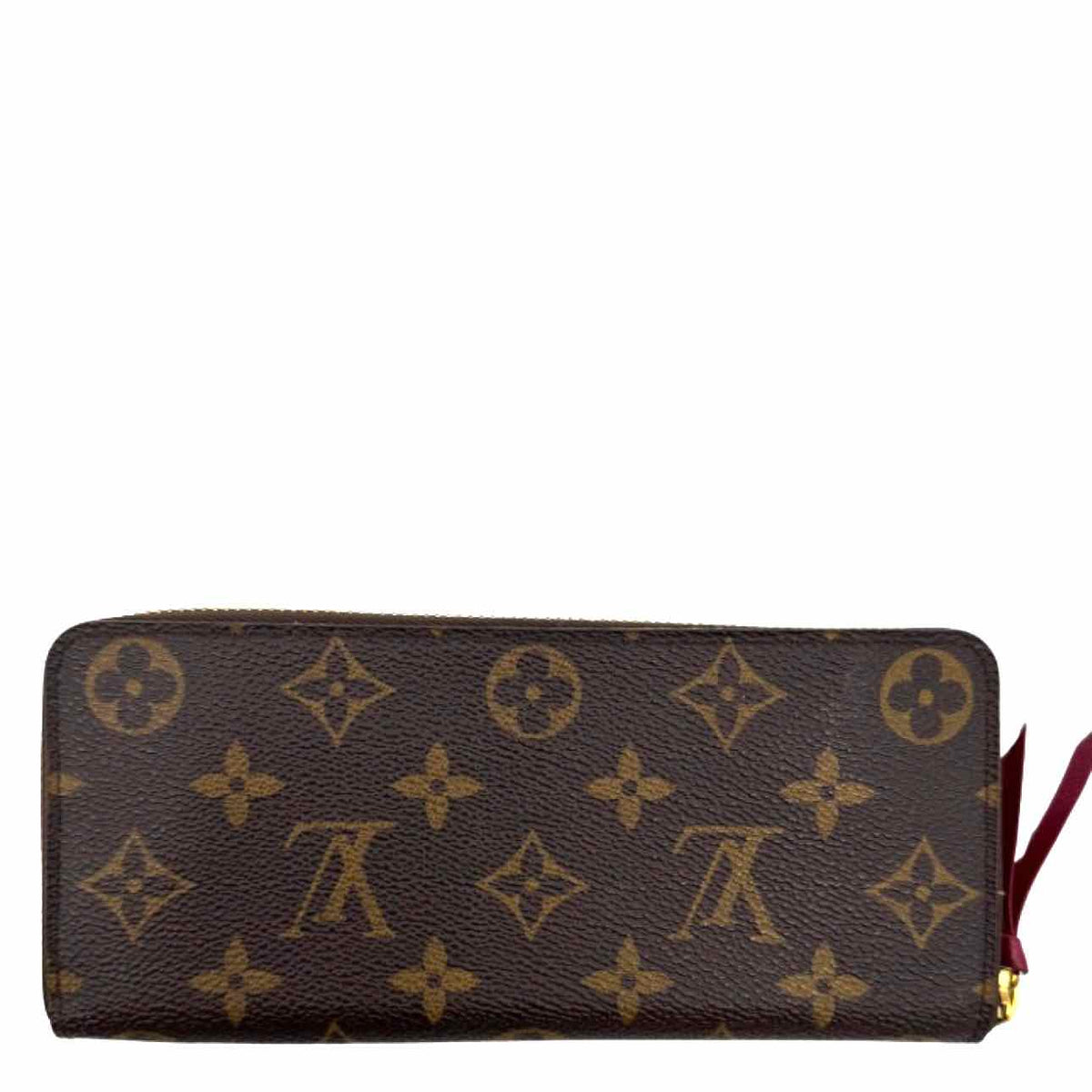 LOUIS VUITTON Monogram Canvas Clemence Wallet Brown