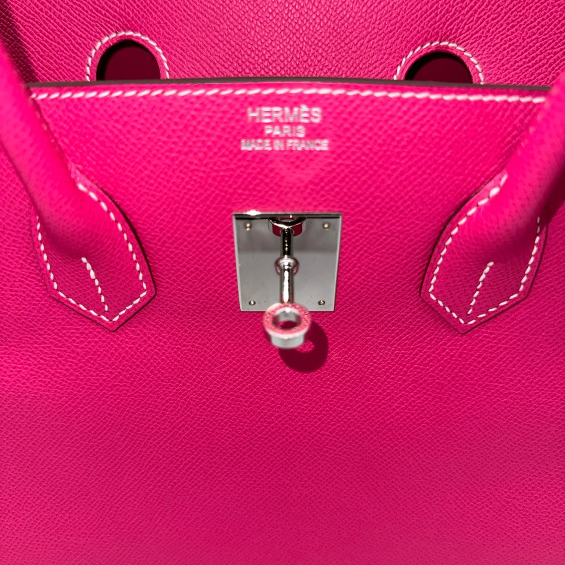 Hermes Veau Epsom 35 Birkin Rose Tyrien Palladium HW Pre-Owned