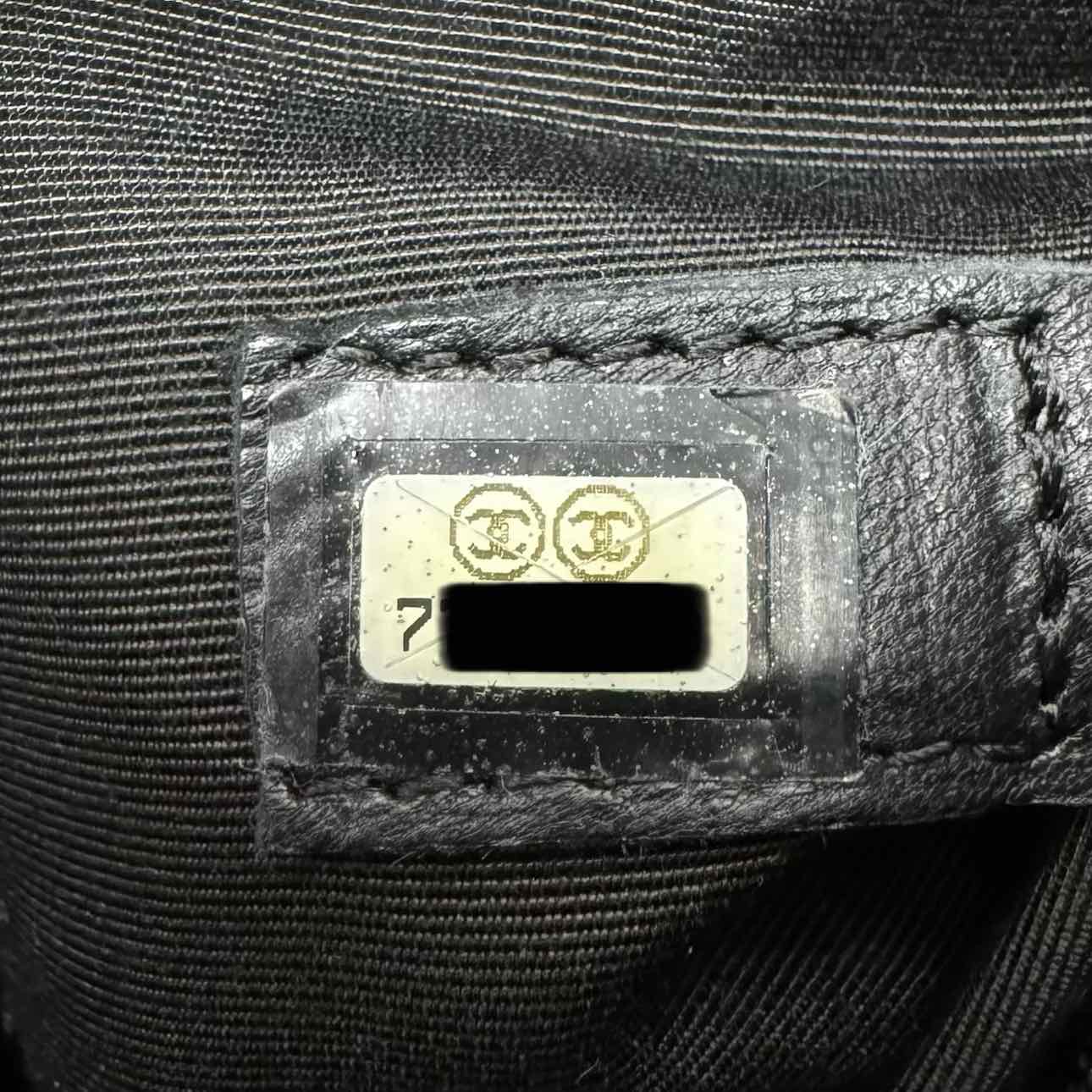 CHANEL Quilted Caviar Medallion Tote Bag Black