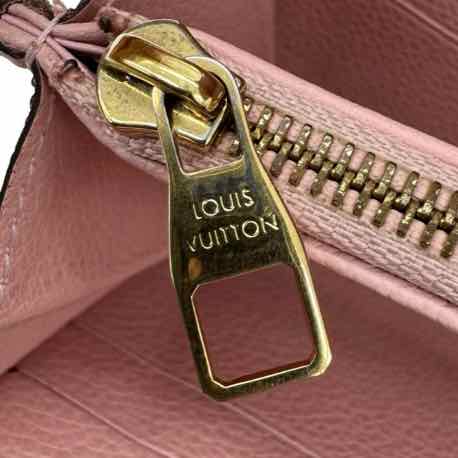 LOUIS VUITTON Empreinte Leather Sarah Wallet Rose Ballerine (Pre-Owned)