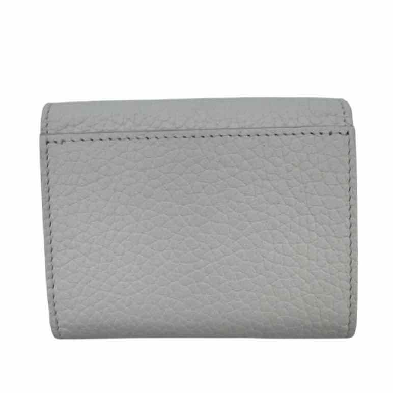 LOUIS VUITTON Taurillon Leather Capucines XS  Wallet Optical White (Pre-Owned)