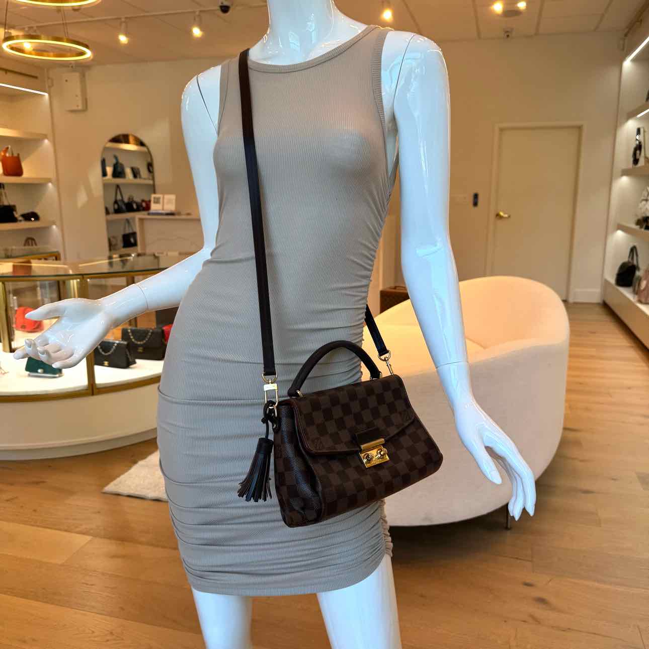 LOUIS VUITTON Damier Ebene Croisette Crossbody (Pre-Owned)