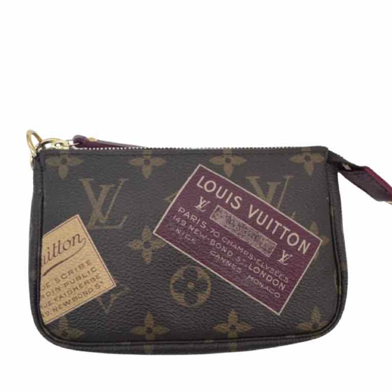 LOUIS VUITTON Monogram Canvas Stamp Mini Pochette (Pre-Owned)