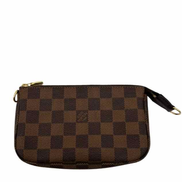 LOUIS VUITTON Damier Ebene Mini Pochette Brown (Pre-Owned)
