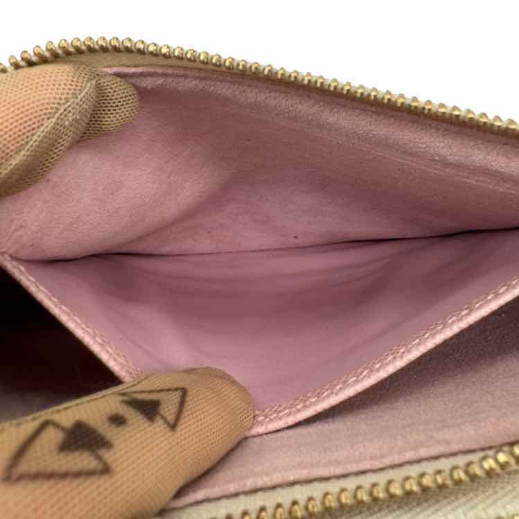LOUIS VUITTON Damier Azur Double Zip Pouchette Crossbody (Preowned)