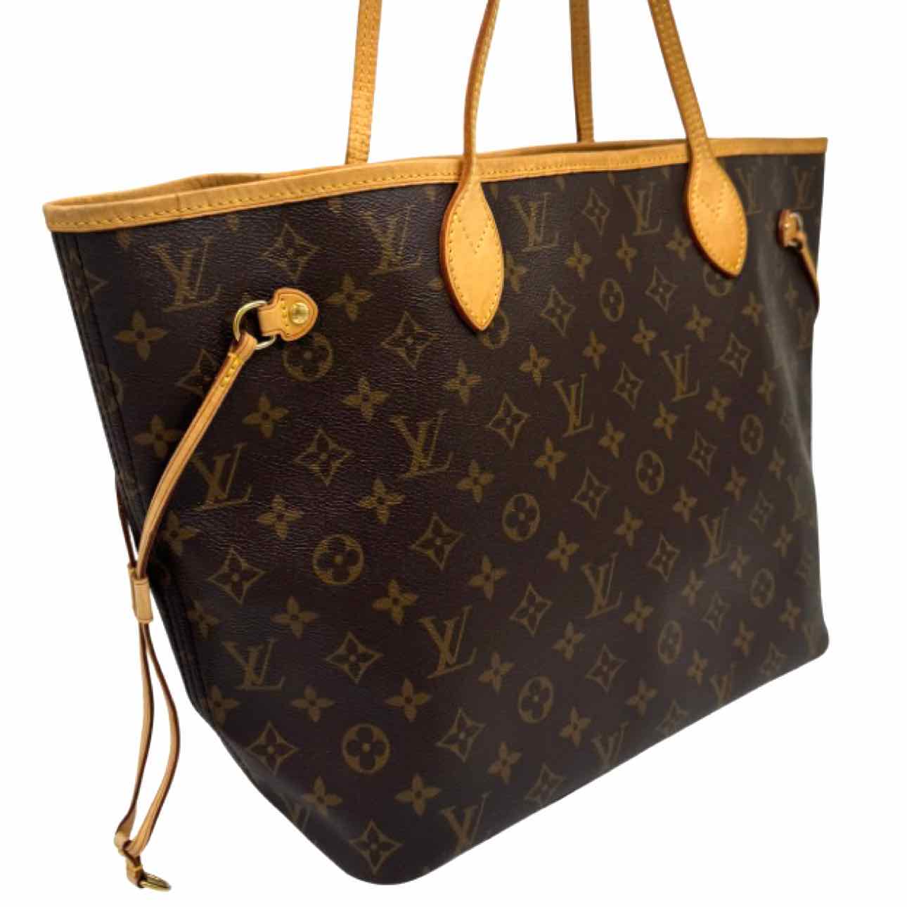 LOUIS VUITTON Monogram Canvas Neverfull MM Brown