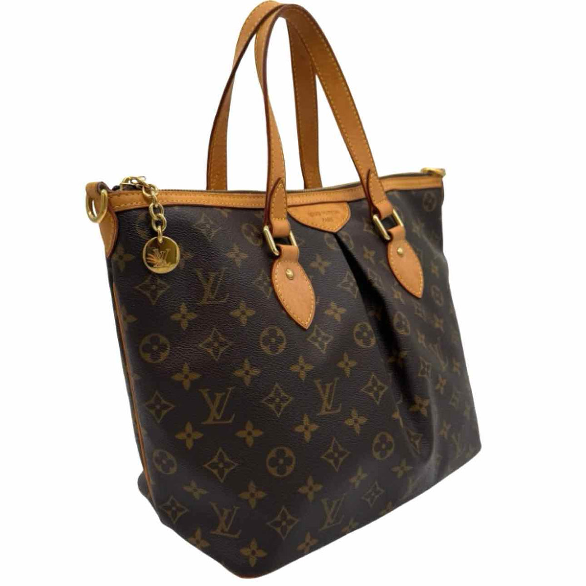 LOUIS VUITTON Monogram Canvas Palermo PM Tote Brown