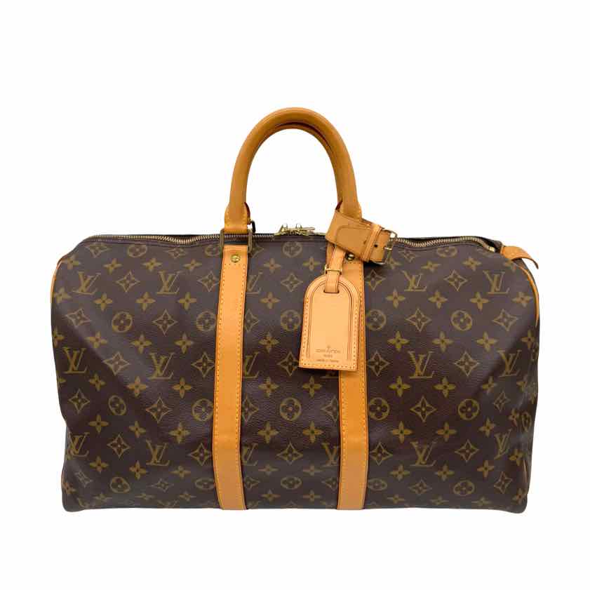 LOUIS VUITTON Monogram Canvas Keepall 45 Duffle Bag (Pre-Owned)