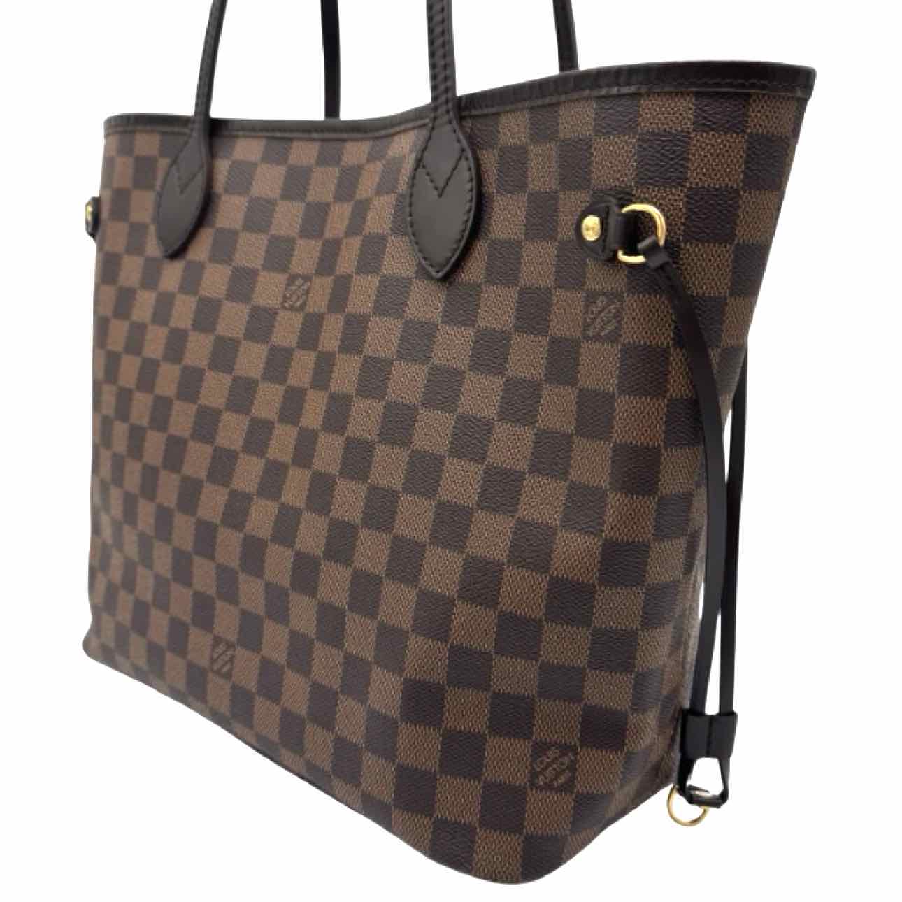 LOUIS VUITTON Damier Ebene Neverfull MM Brown