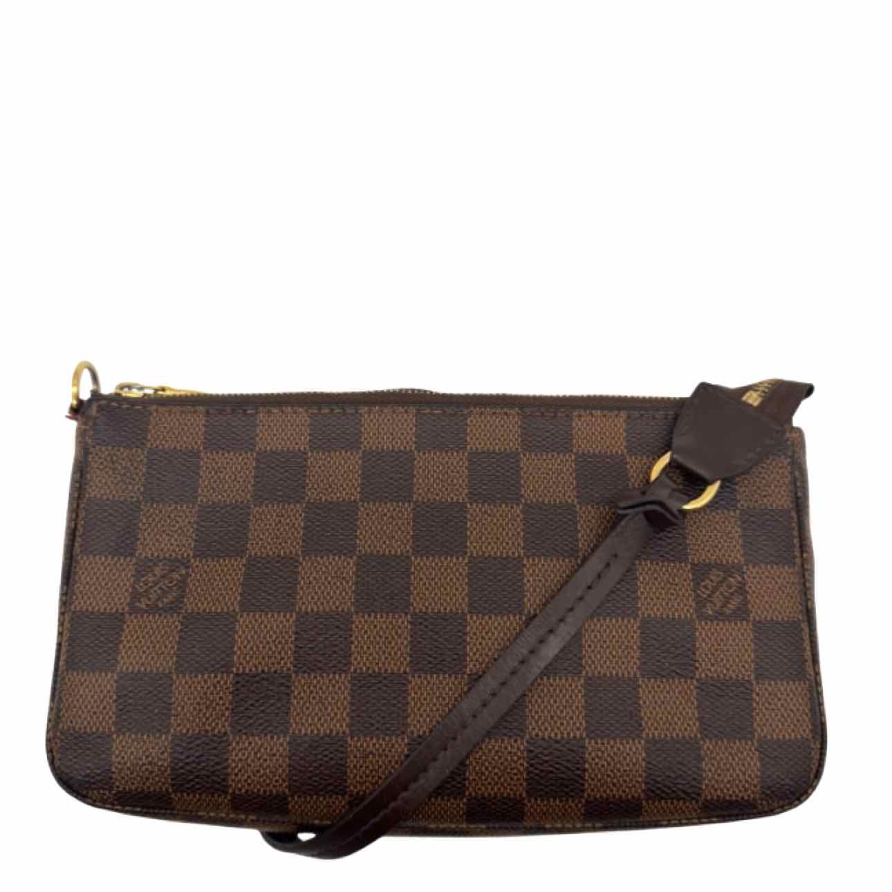 LOUIS VUITTON Damier Ebene Canvas Pochette Accessoires Brown