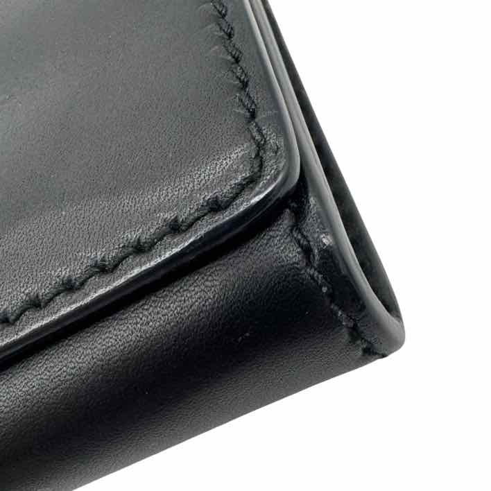 DIOR Calfskin J'Adior Chain Flap Bag Black (Pre-Owned)