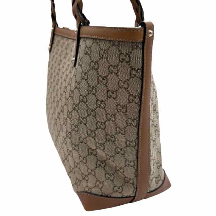 GUCCI GG Monogram Craft Medium Tote Beige (Pre-Owned)