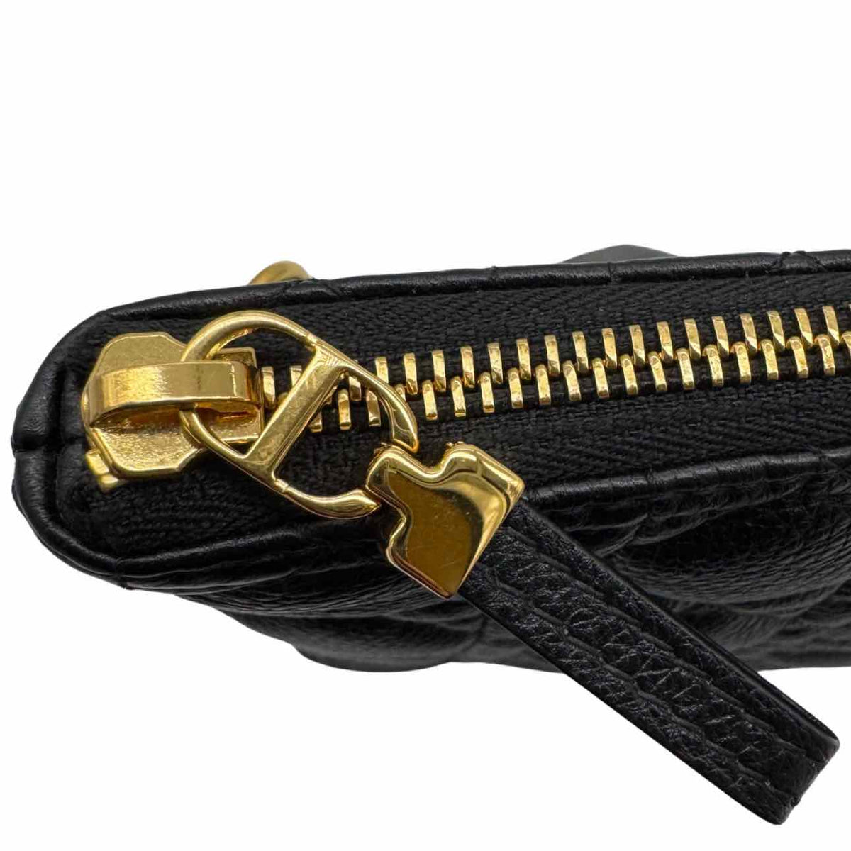 DIOR Cannage Leather Large Caro Daily Pouch Black