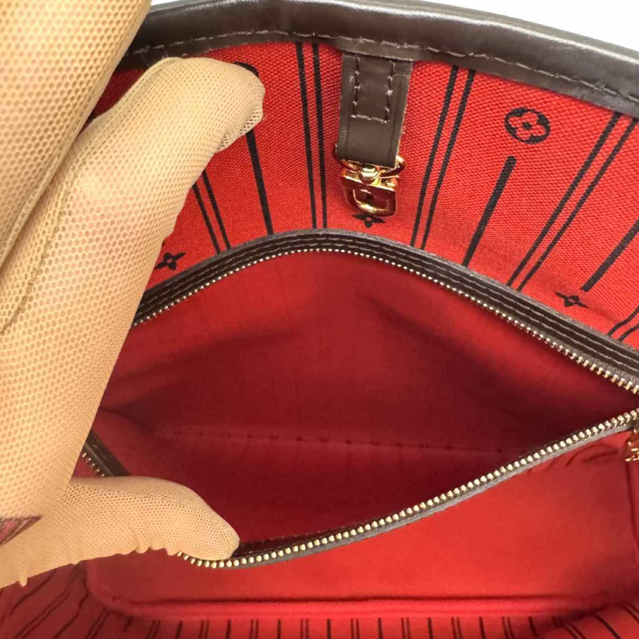 LOUIS VUITTON Damier Ebene Neverfull MM Brown