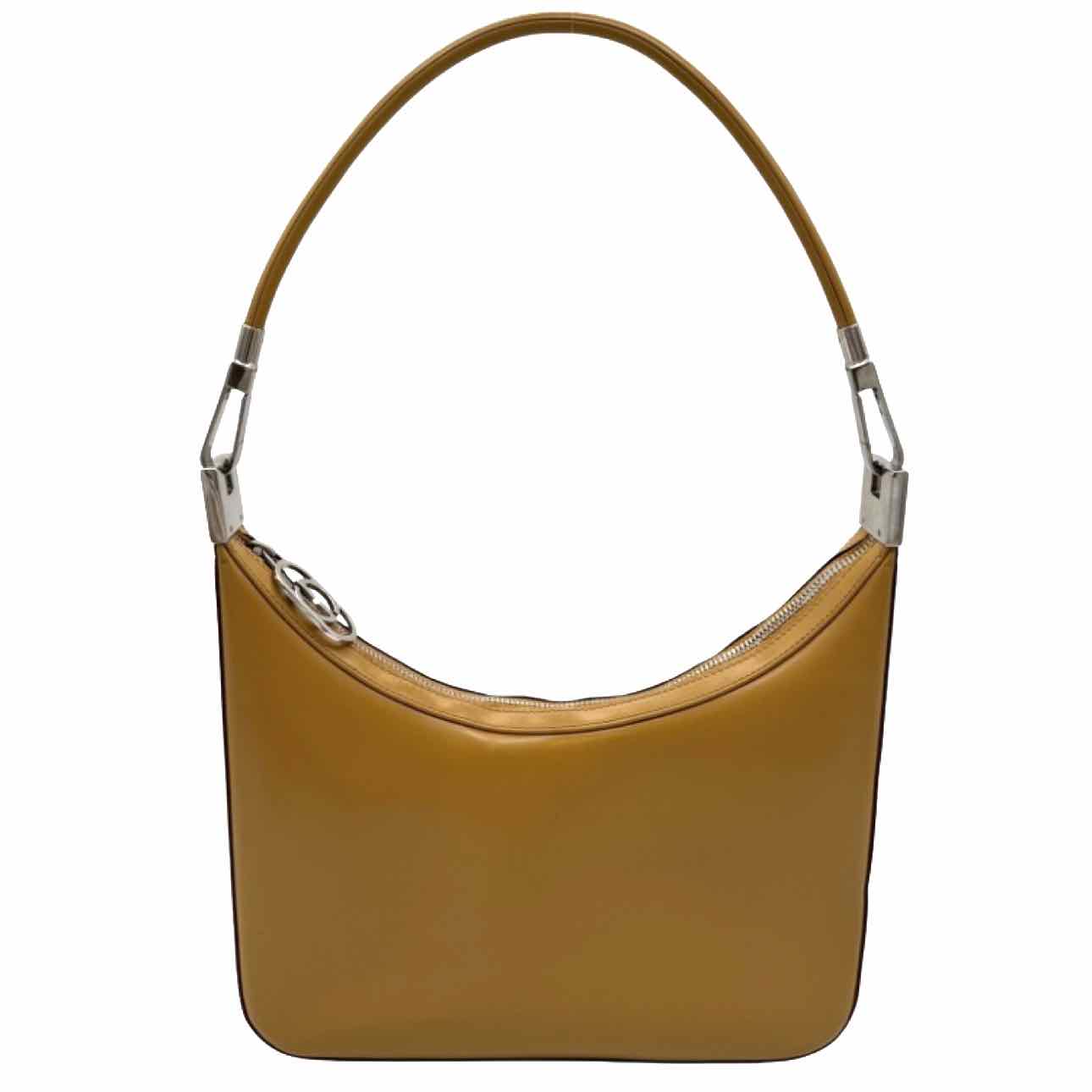 GUCCI Tom Ford Leather Interlocking GG Shoulder Bag