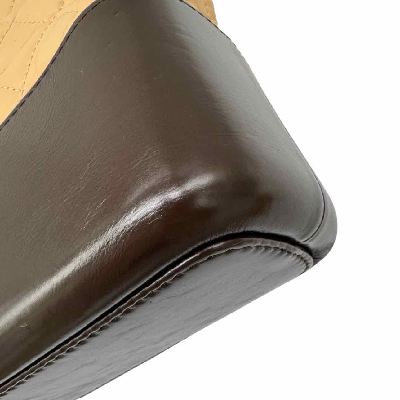 CHANEL Aged Calfskin Medium Gabrielle Hobo Bag Beige