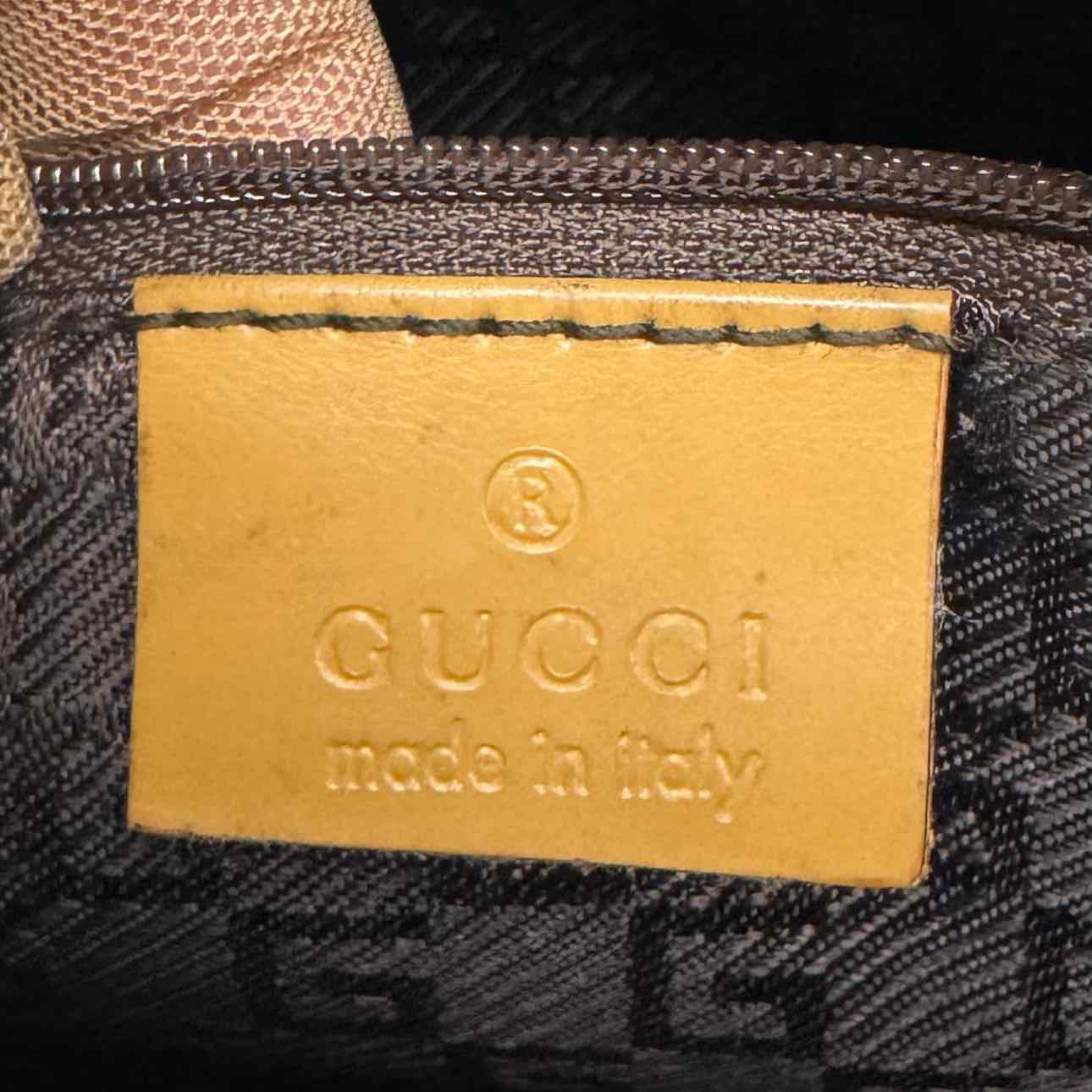 GUCCI Tom Ford Leather Interlocking GG Shoulder Bag